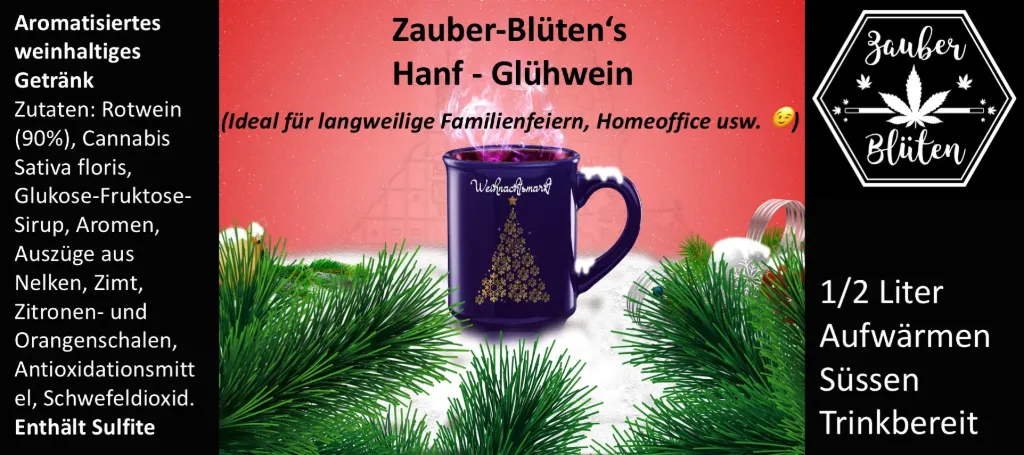 Hanf Glühwein 1/2 Liter