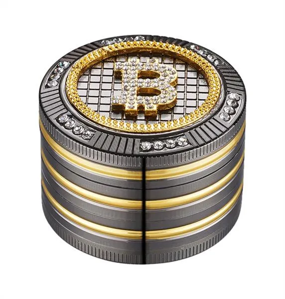 [700122] Grinder Bling Bling Bitcoin 4-teilig 50mm