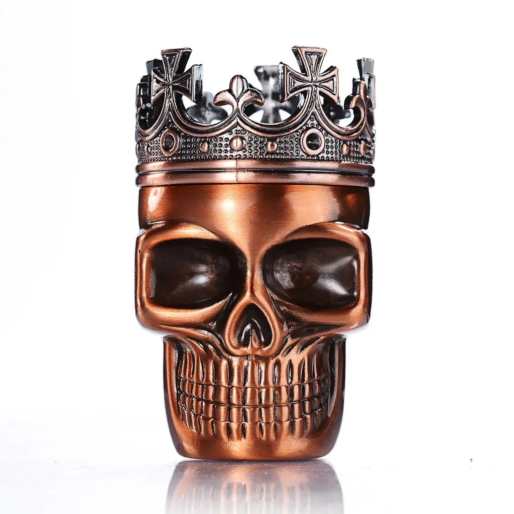 75mm Grinder Metall Totenkopf Mühle Crusher Feinsieb Champ 3 teilig