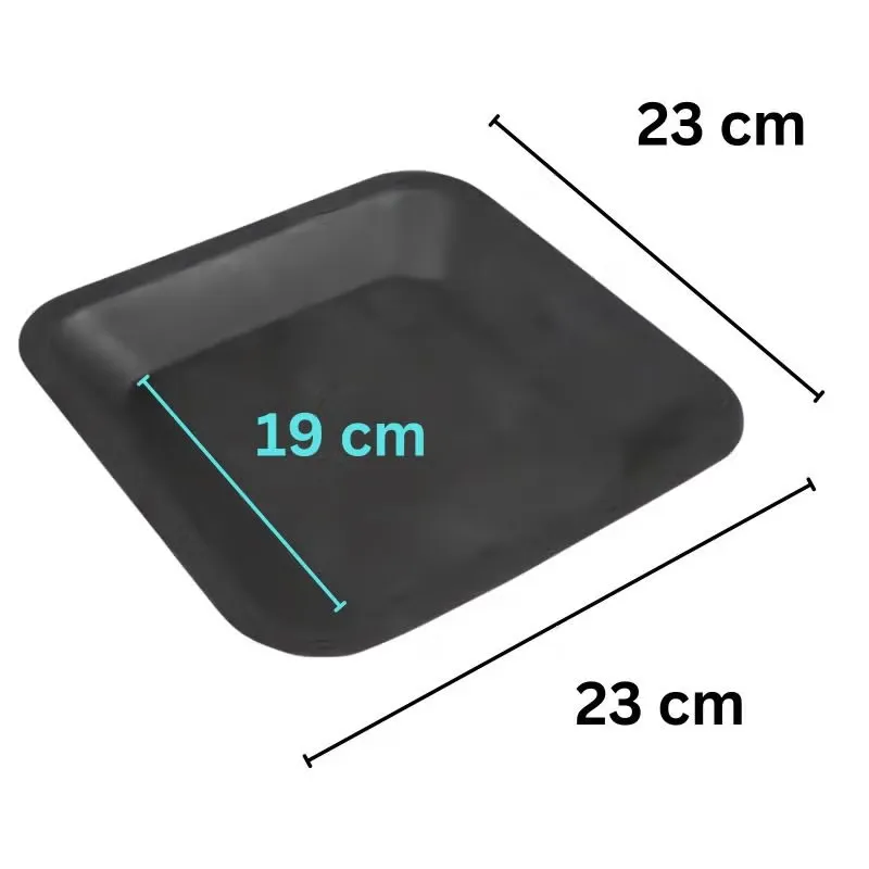 Untersetzer 4-eckig, passend zu Topf 23 x 23 cm 6 Liter