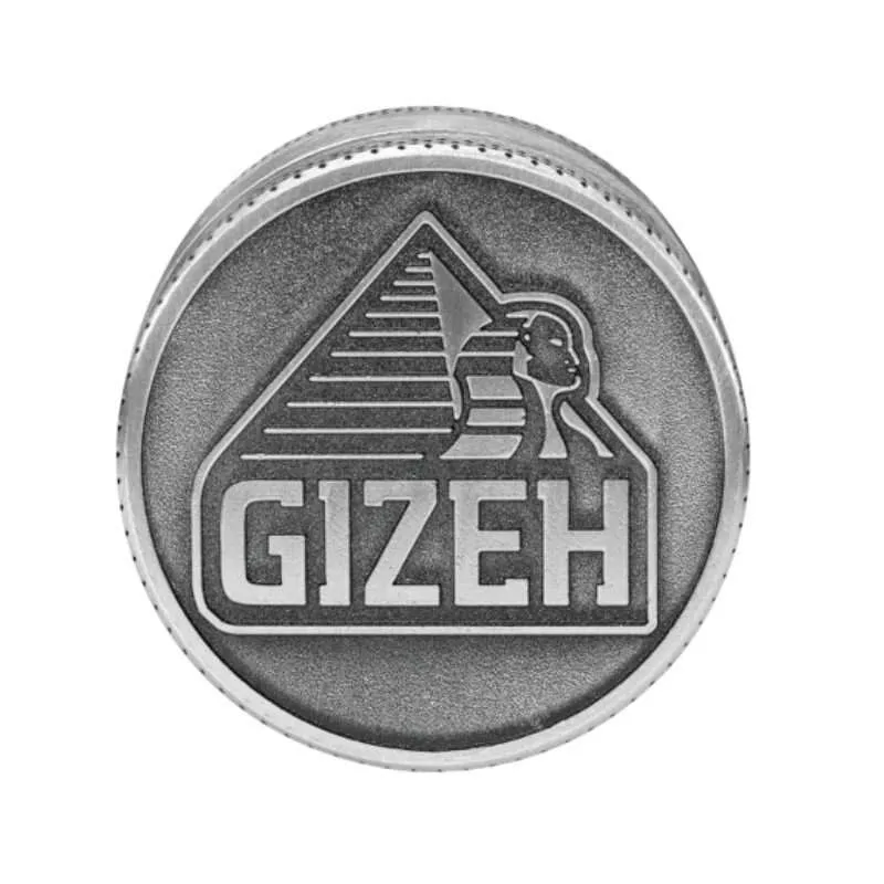 Grinder Gizeh 3 teilig silber 40mm