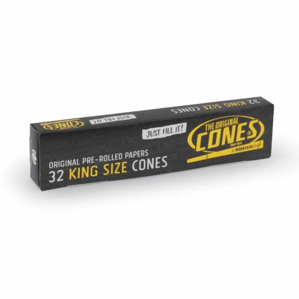 32 Stück The Original Cones King Size vorgerollte konische Joint Hülsen 109mm