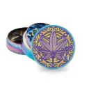 Fire Flow - Metall Grinder - Icy Trance Leaf - Ø 40 mm - 3 Teilig
