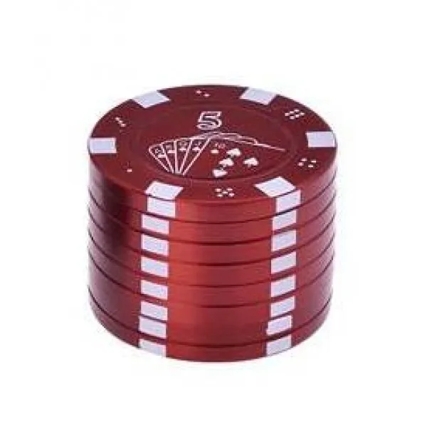 [165464864] Champ High - Grinder Poker Chips - 42mm - 3 Layers (Rot Single)
