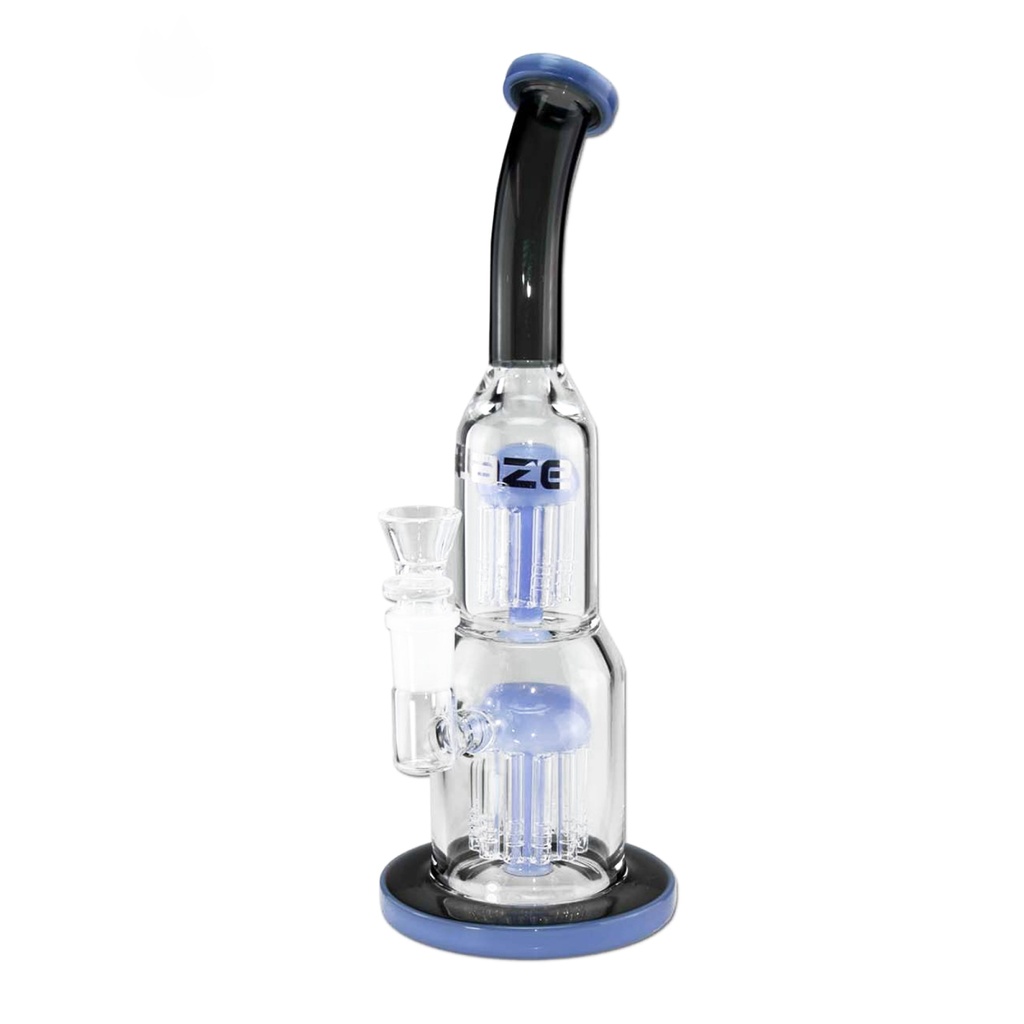 Blaze Glass Glasbong Black n Blue