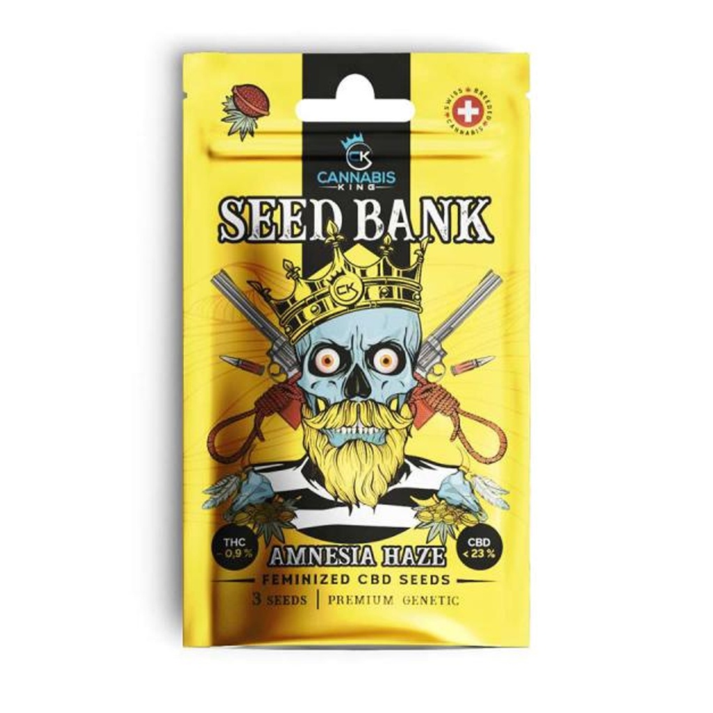 [CK-SED-AMNHZE] Cannabis King Amnesia Haze Seeds 3pcs