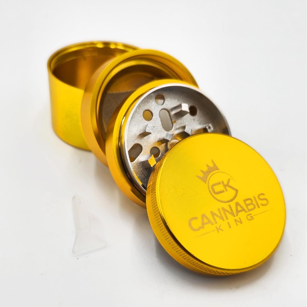 Cannabis King Grinder Yellow L 5parts 48mm