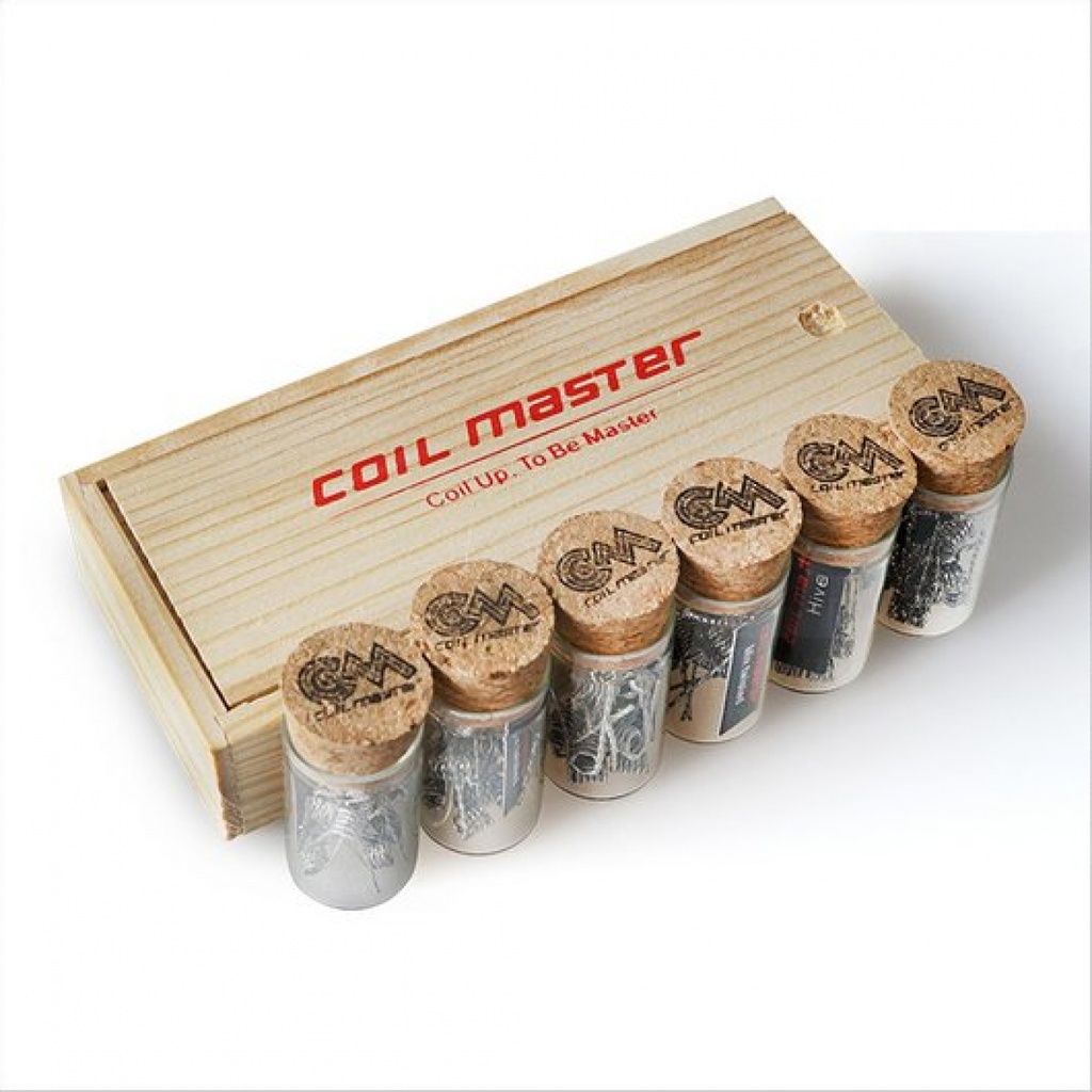 Coil Master Wooden Box Coils Flat Twisted, 0.2mm x 0.8mm x 2, 0.36¬±0.05