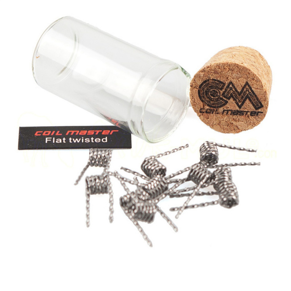 Coil Master Coils Flat Twisted, 0.2mm x 0.8mm x 2, 0.36¬±0.05 10Stk
