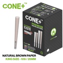 CONE+ King Size Natural Brown C Tip Filter 109/26 500pcs