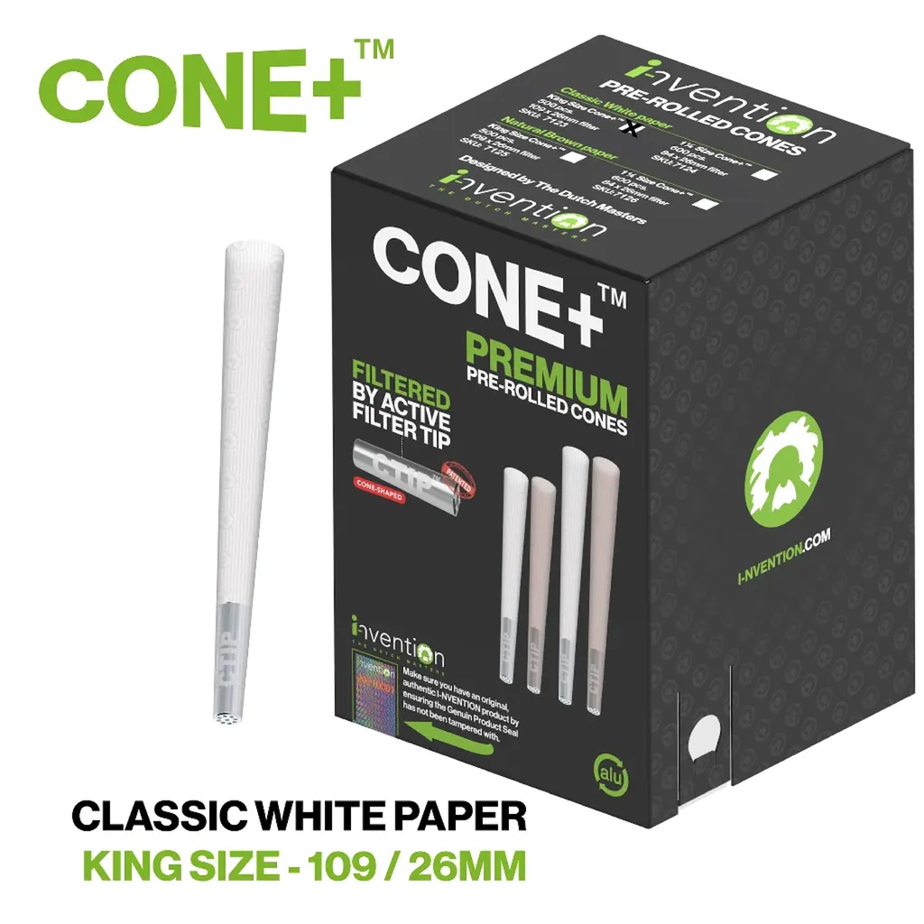 CONE+ King Size Classic White C Tip Filter 109/26 500pcs