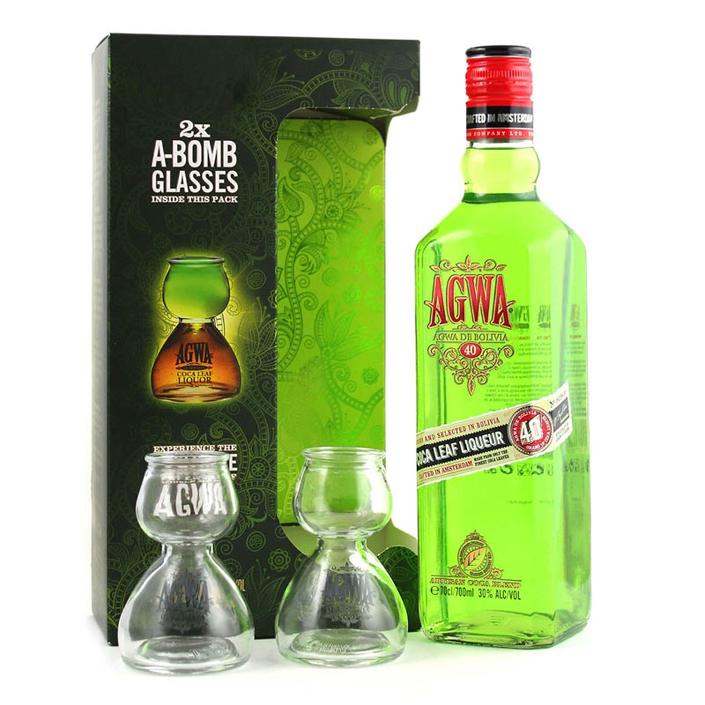 Agwa de Bolivia 70cl  30% inkl. 2 Gläser