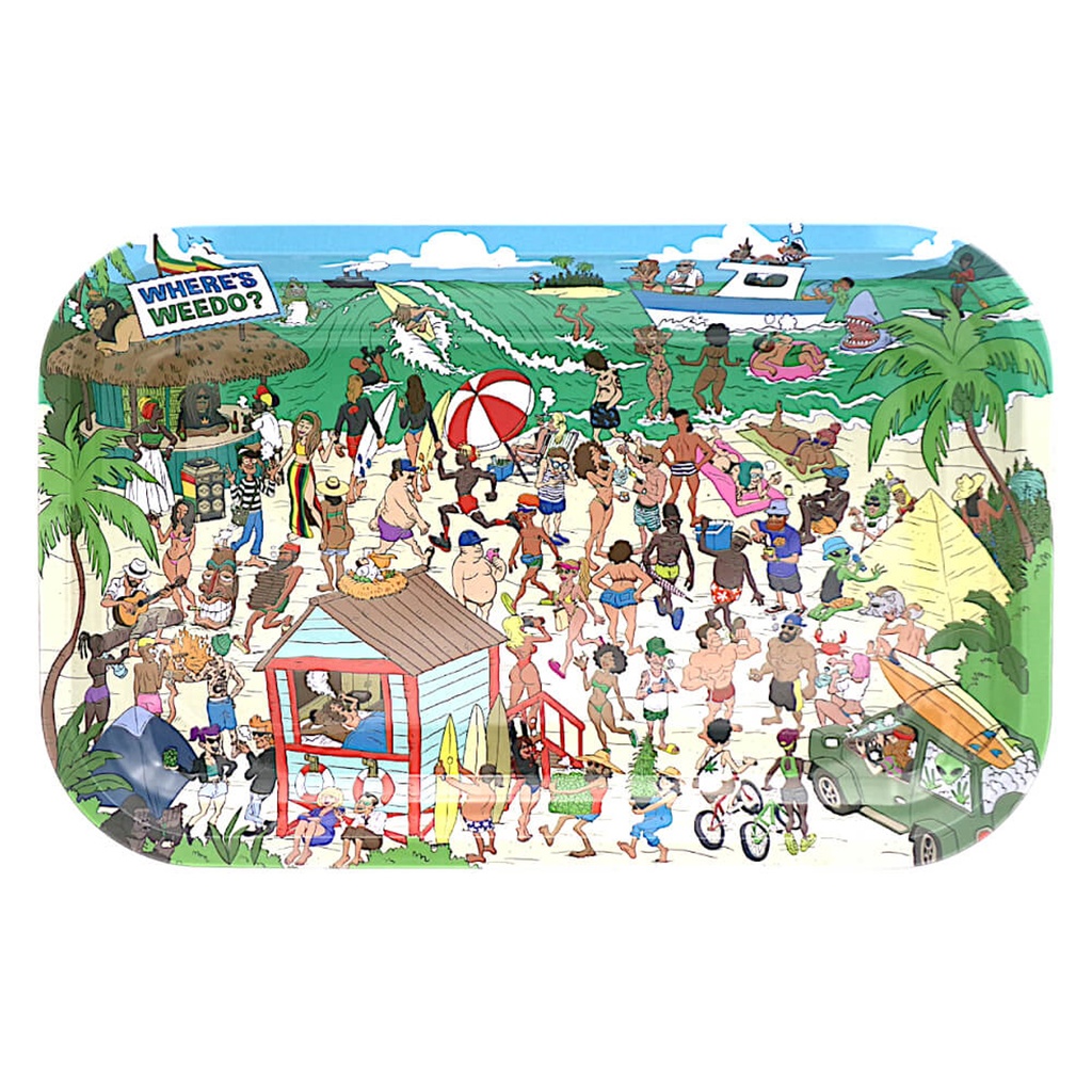 [SGW-73724] Best Buds Rolling Tray M Wheres Weedo 175 x 275mm