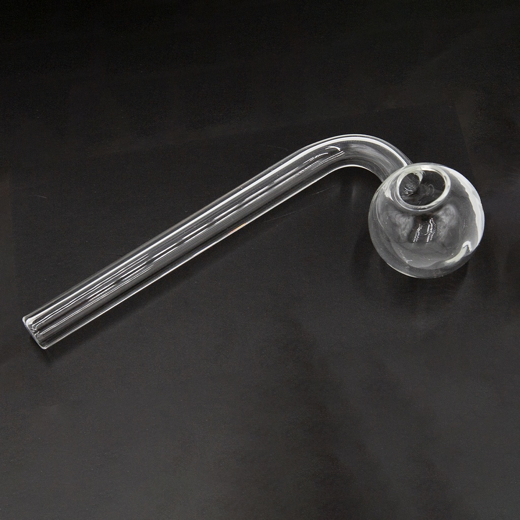 Glass Oil pipe curved 120mm
