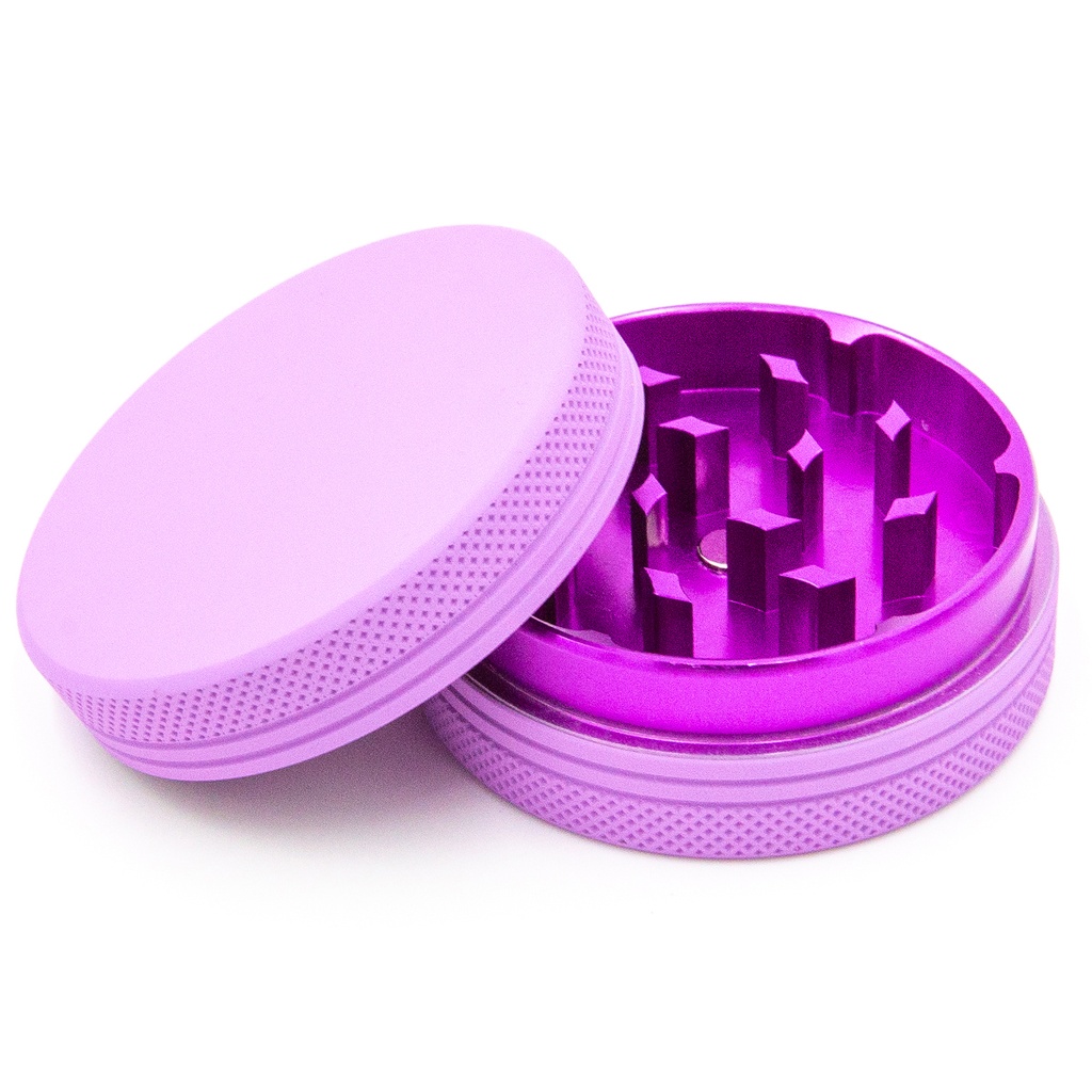 Silicone coated Grinder Lila 2 Parts 50mm