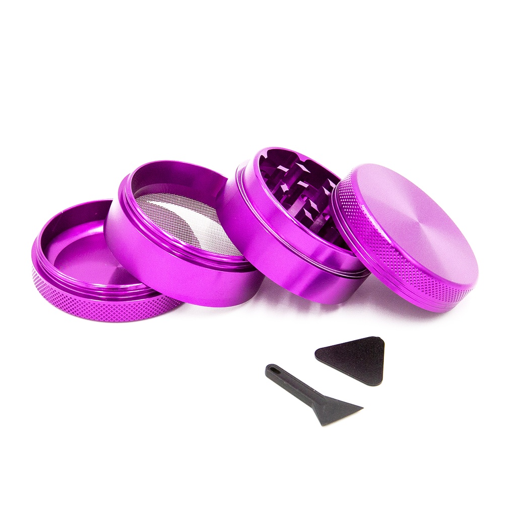 Aluminium Grinder Purple 4 Parts 50mm