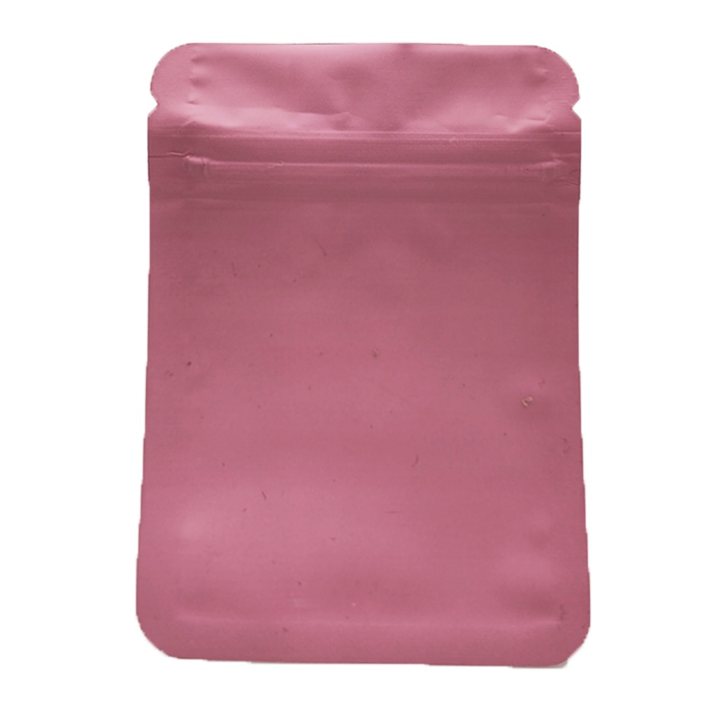 [SZ-BAG-60X65-PNKMT-100] Alu Bag Smell Proof 65x60mm Pink Matte 100pcs