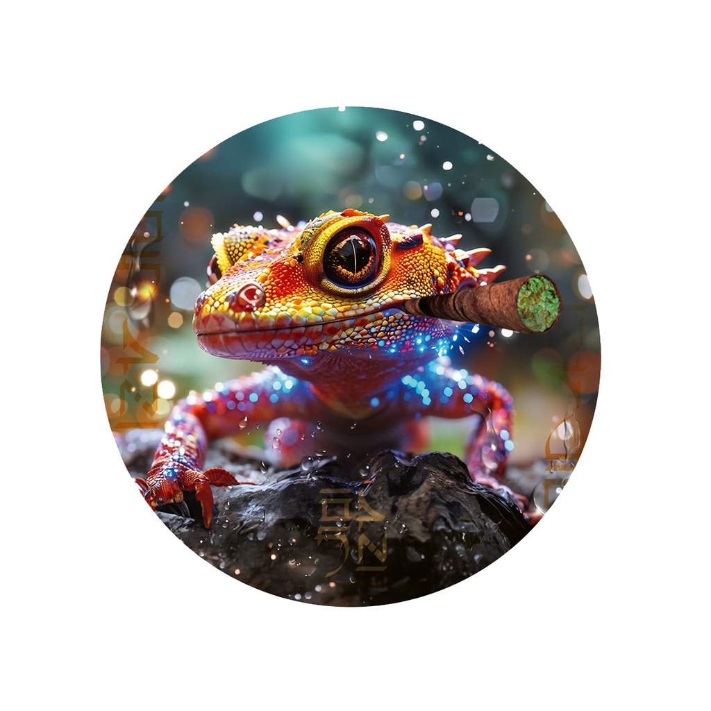 Fourtwenty Blunt Geko Aluminium Grinder Black 4Parts 50mm