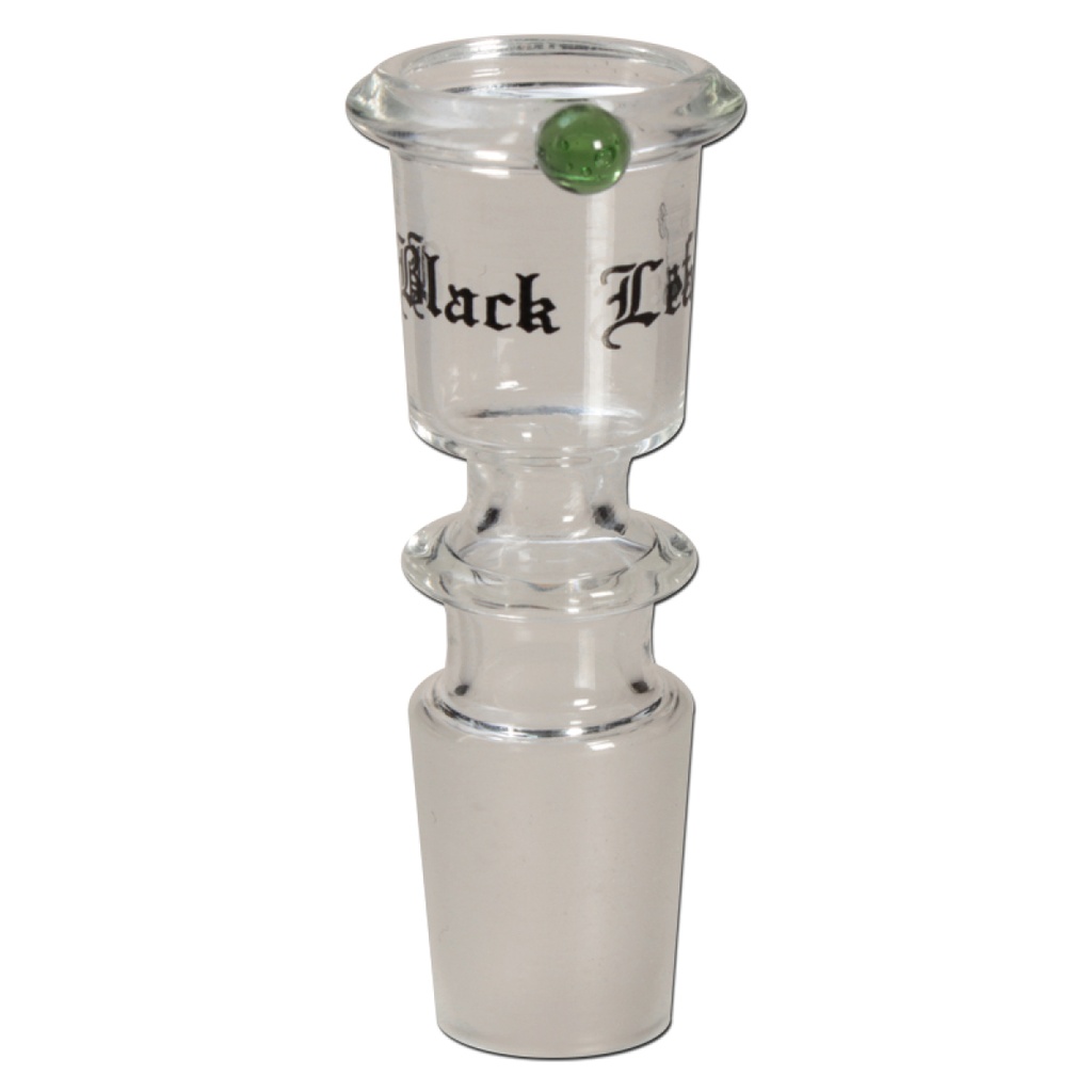 [ND-KOPF-E37] Glaskopf zylindrisch Black Leaf 14.5 Gross