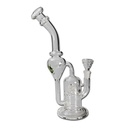 Black Leaf Recycler Glaspfeife mit Cage