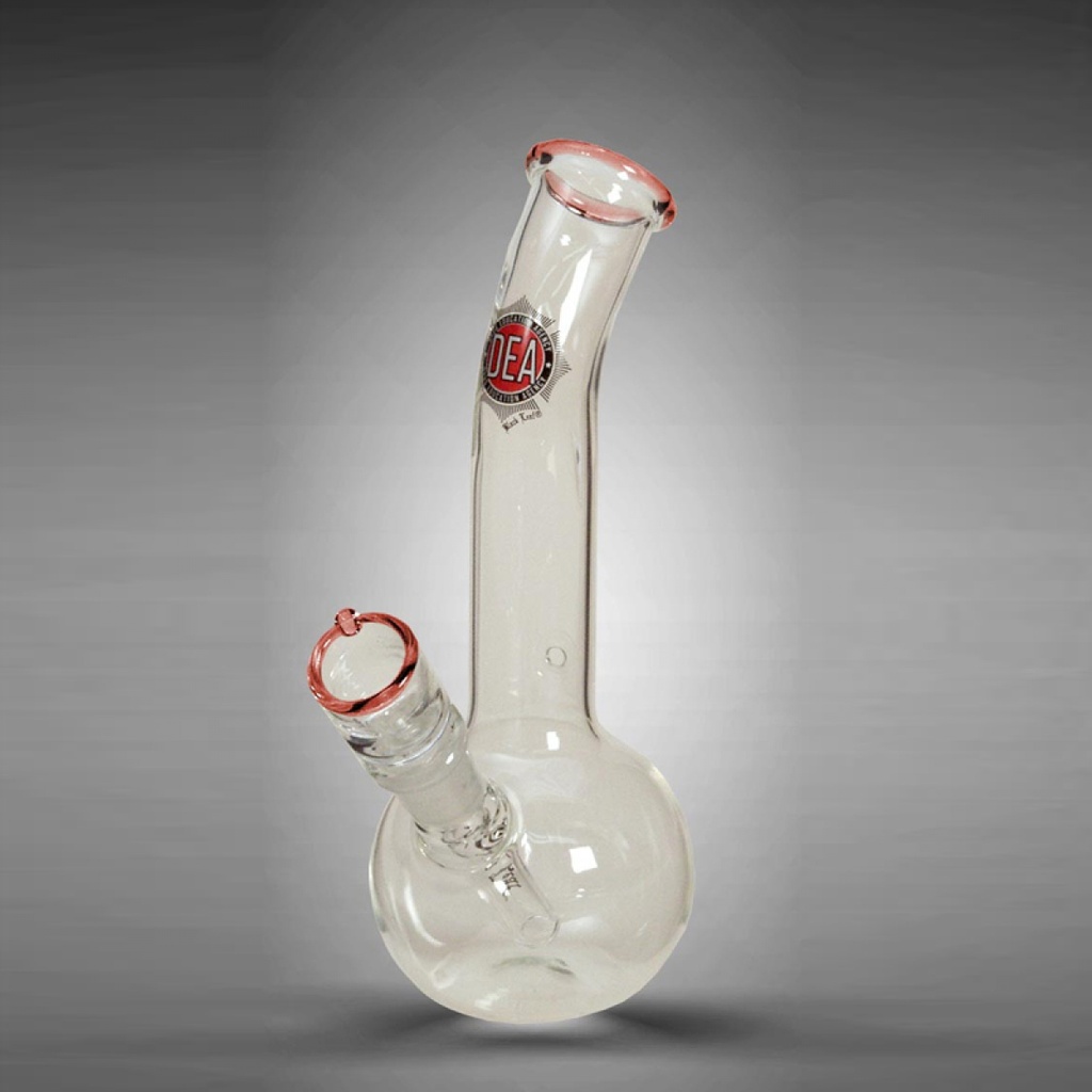 [ND-G17S-5] Black Leaf DEA Kugelglas-Bong Klein 17cm