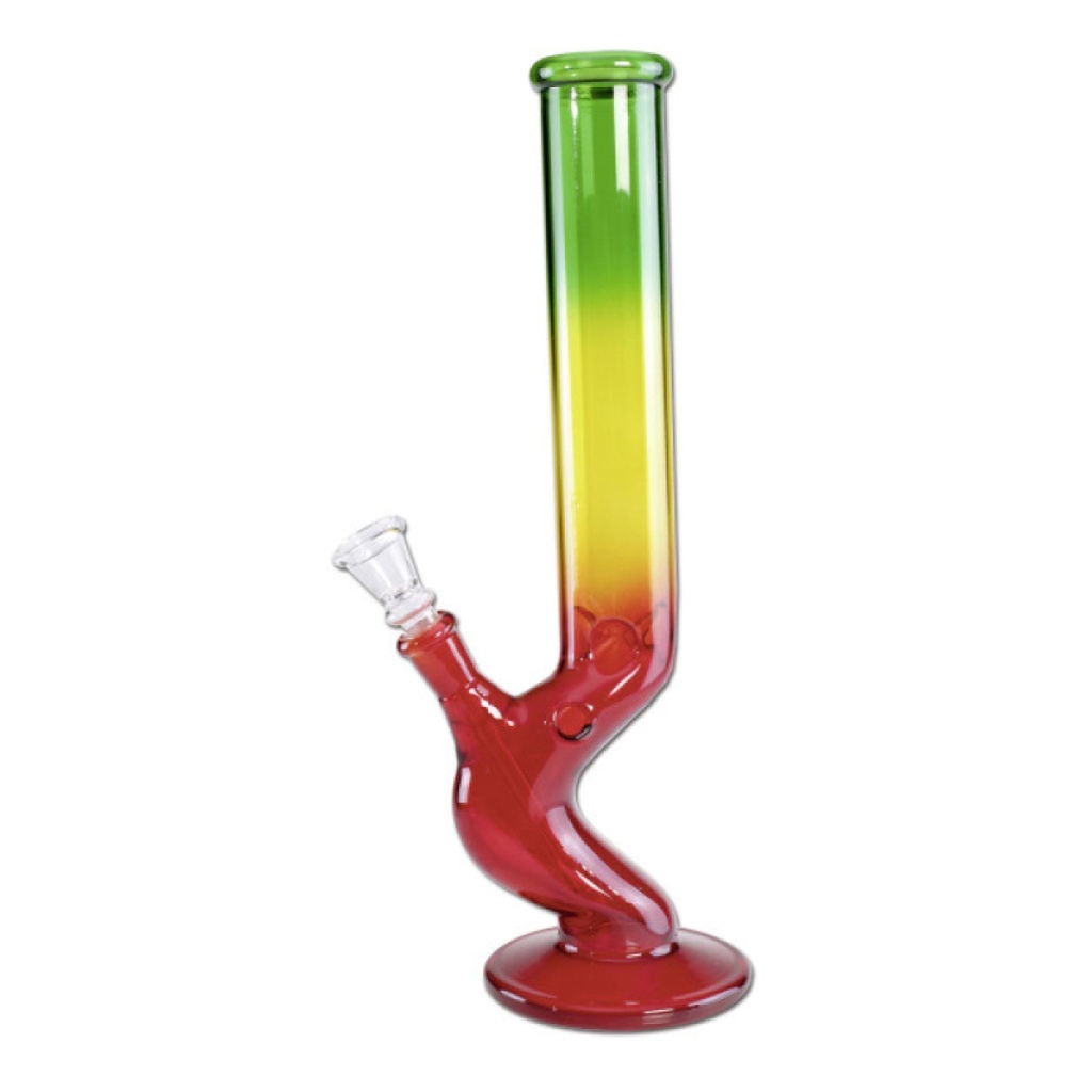 [ND-991853-47] Rasta Ice Bong gebogen 31cm