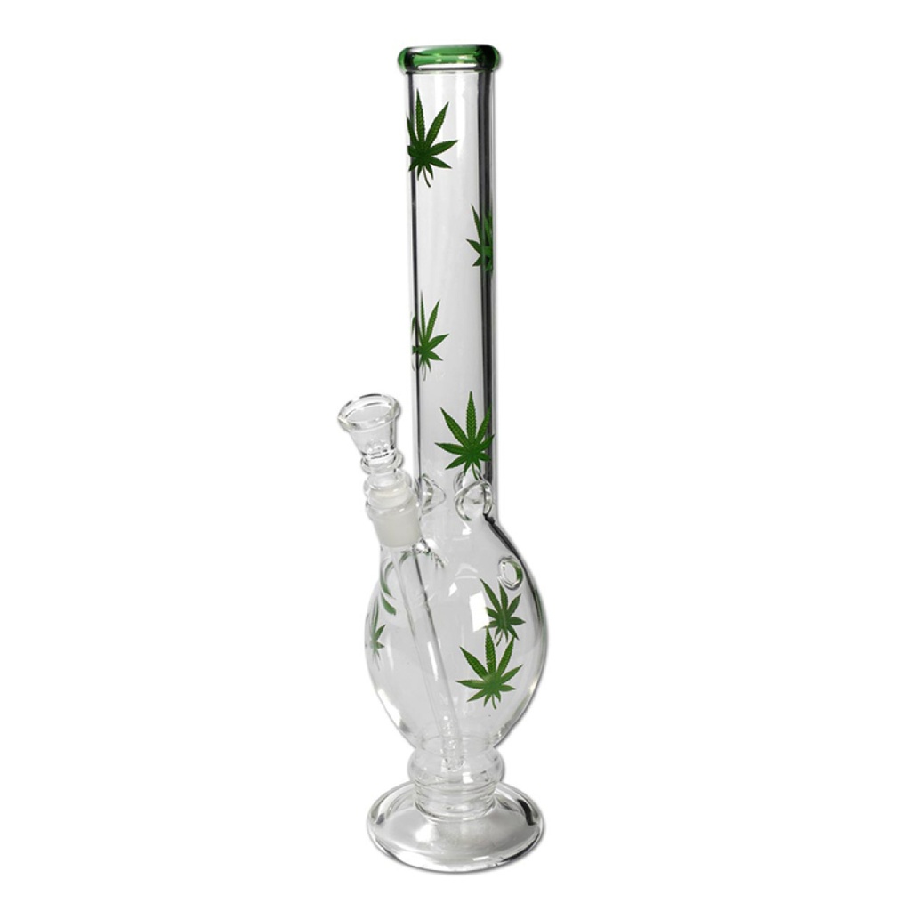 [ND-991817-2] Glasbong Ice Hanfblätter 40cm
