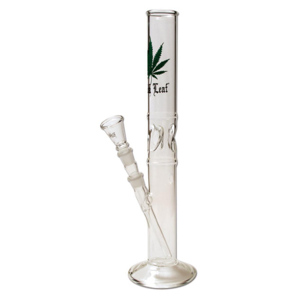 [ND-G152ICE] Black Leaf Bong Hanfblatt 46cm Ice