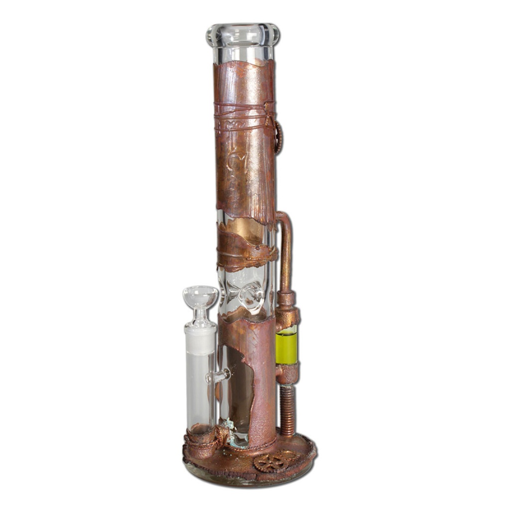 [ND-251837] Black Leaf 'Archimedes Reactor' Ice Bong mit Kupfermantel 40cm