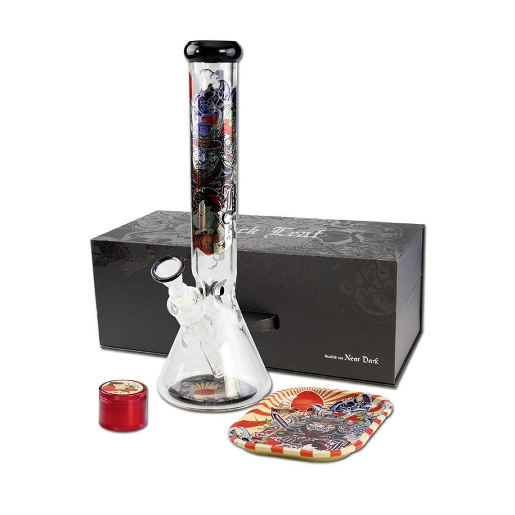 Black Leaf Ronin und Geisha Ice Bong Set 40cm