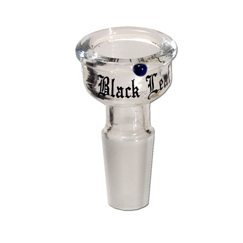 Glaskopf Flach Black Leaf 14.5 Gross