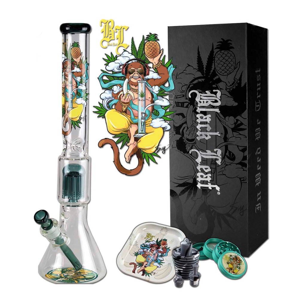 [ND-211811] Black Leaf Hanuman Bong Set