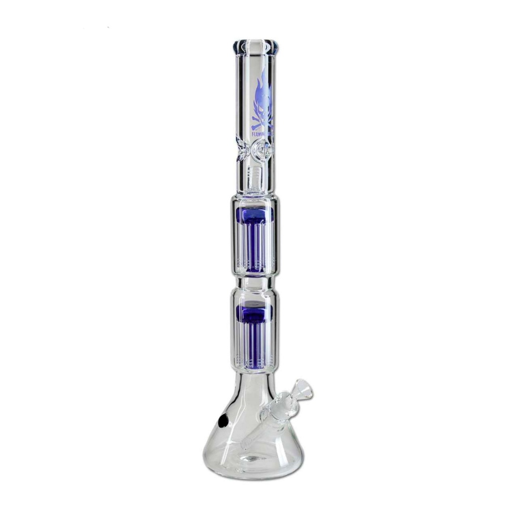 [ND-GPER042] Black Leaf Glasbong Ice 2x10-Arm Perkolator 60cm