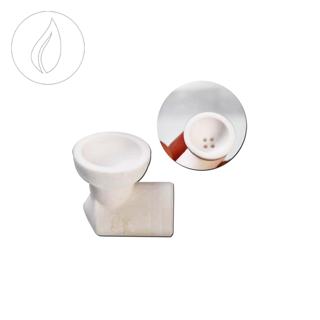 Black Leaf Kopf Keramik