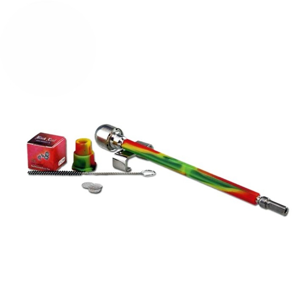 Black Leaf Wand Vape Rasta Stainless Steel Hand-Vaporizer
