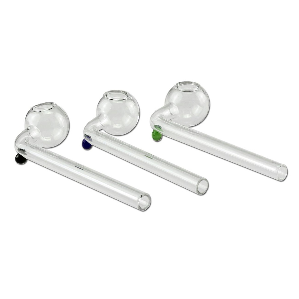 Glass Oil pipe curved 140mm
