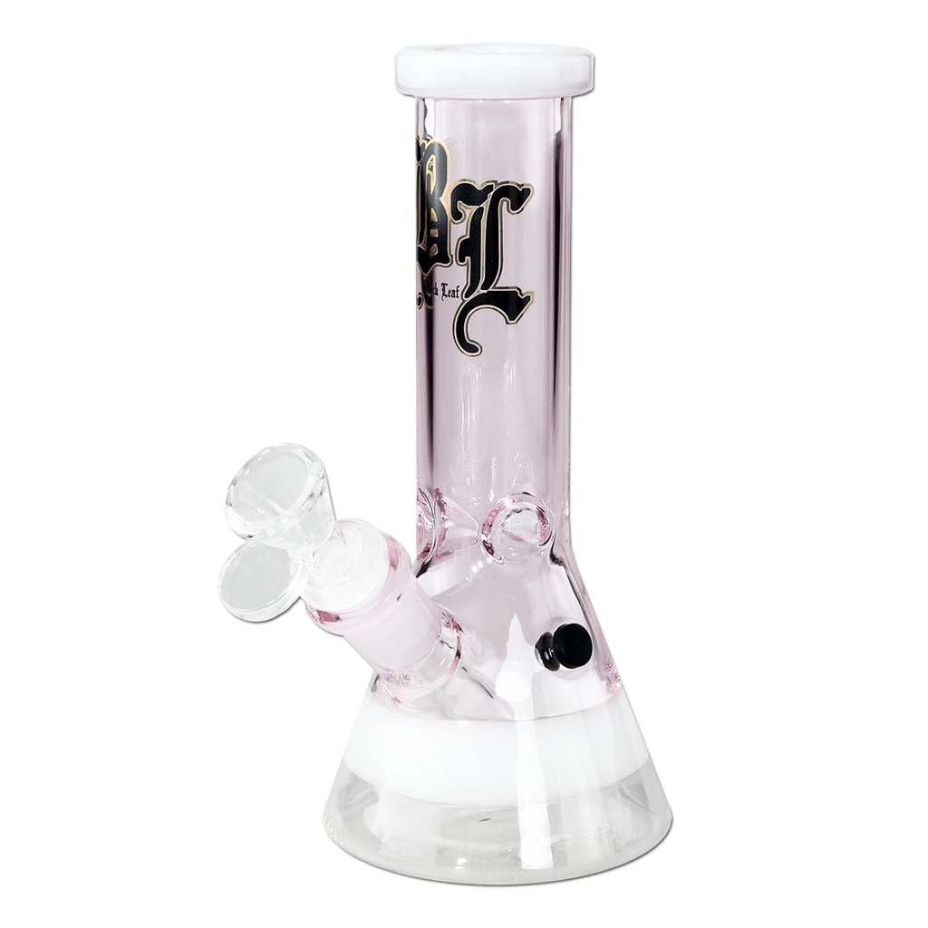 Black Leaf Beaker Bong mini Ice Pink 19.5cm