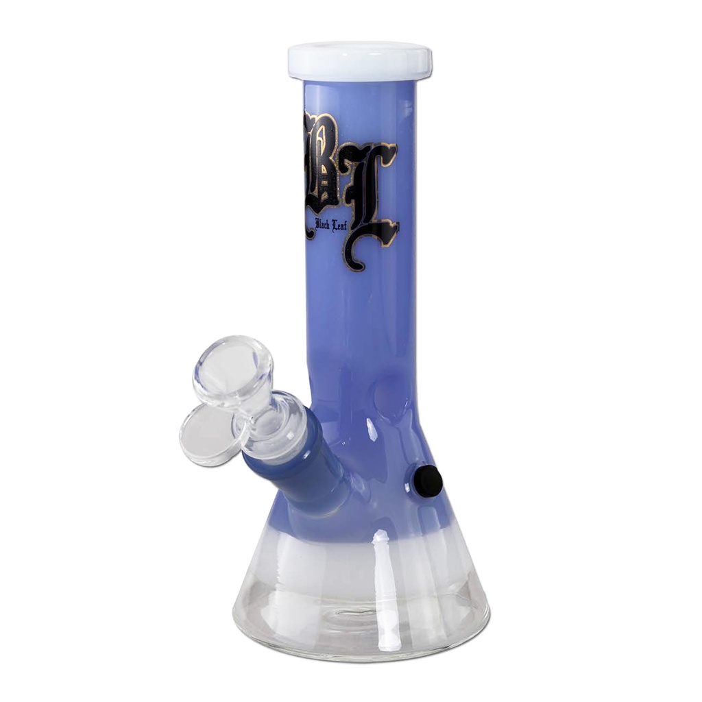 Black Leaf Beaker Bong mini Ice Blau 19.5cm