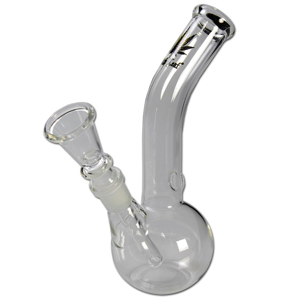 [ND-G-17-GL] Black Leaf Glasbong Golden Leaf 17cm