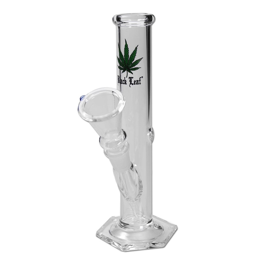 Black Leaf Glass Bong 20cm