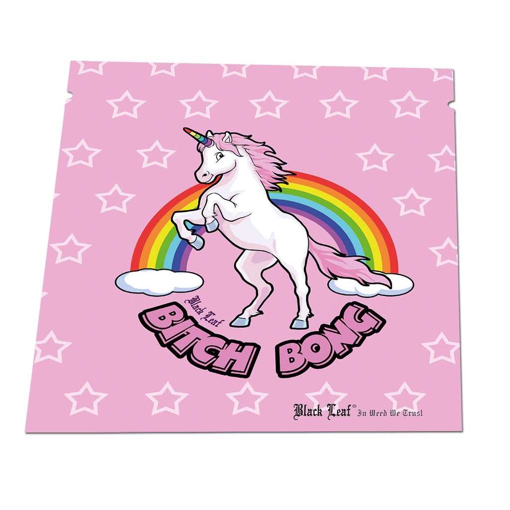 [ND-392321-6] Black Leaf Bitch Bong Smellproof  Bags 224 x 190mm 25pcs