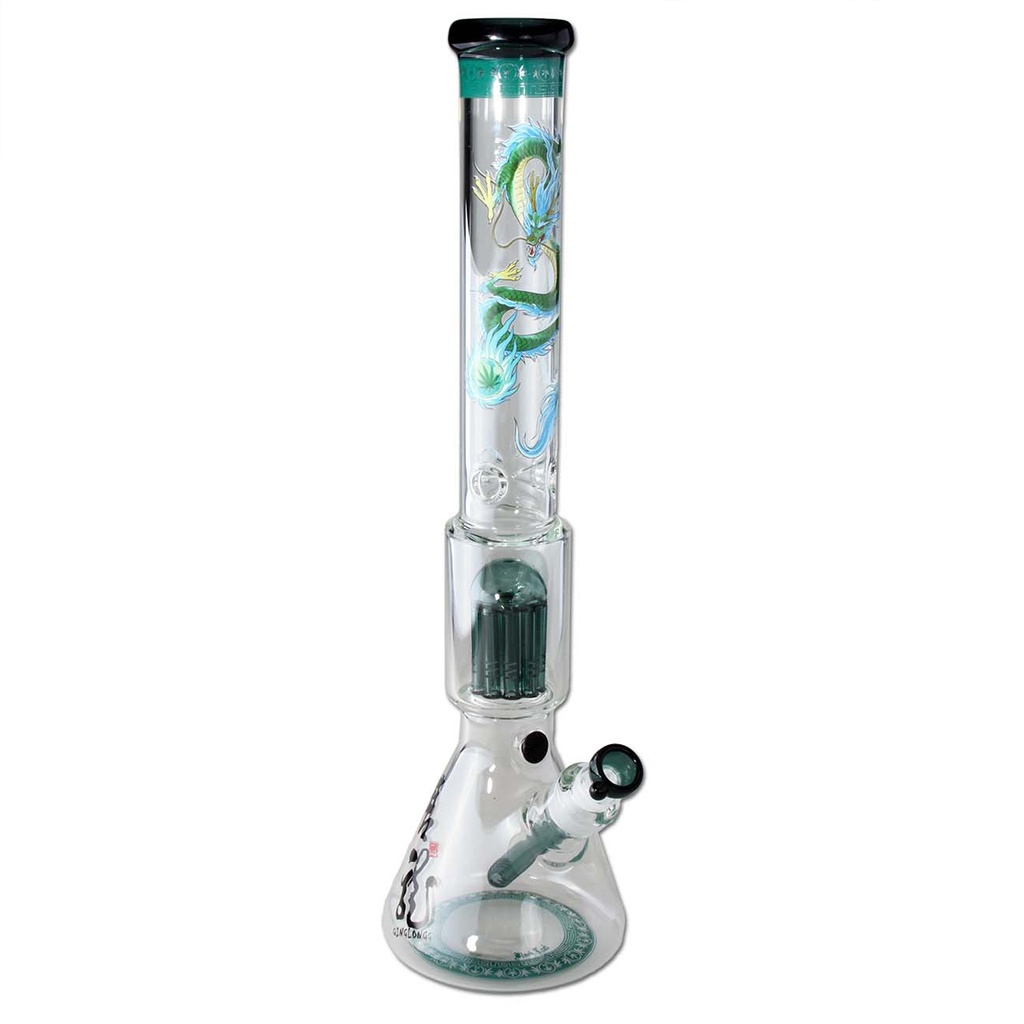 Black Leaf Beakerbong 10-Arm Baumperko QINGLONG 49cm