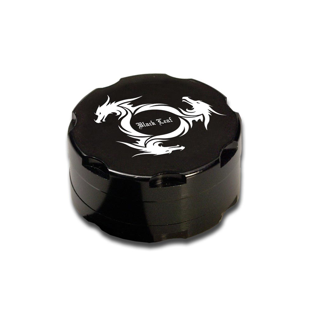 [ND-430241] Black Leaf Aluminium Grinder Dragon Wheel 2 Parts 40mm