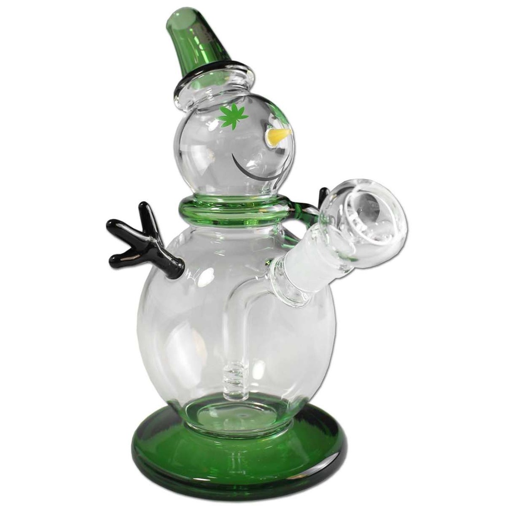 [ND-2018358] Black Leaf Glasbong SNOWMAN