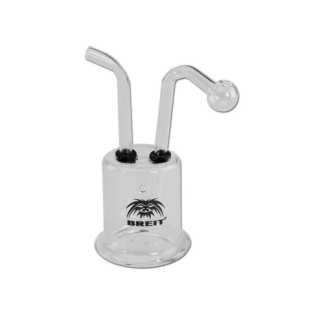 BREIT Oil Bong Zylinder Clear 13cm