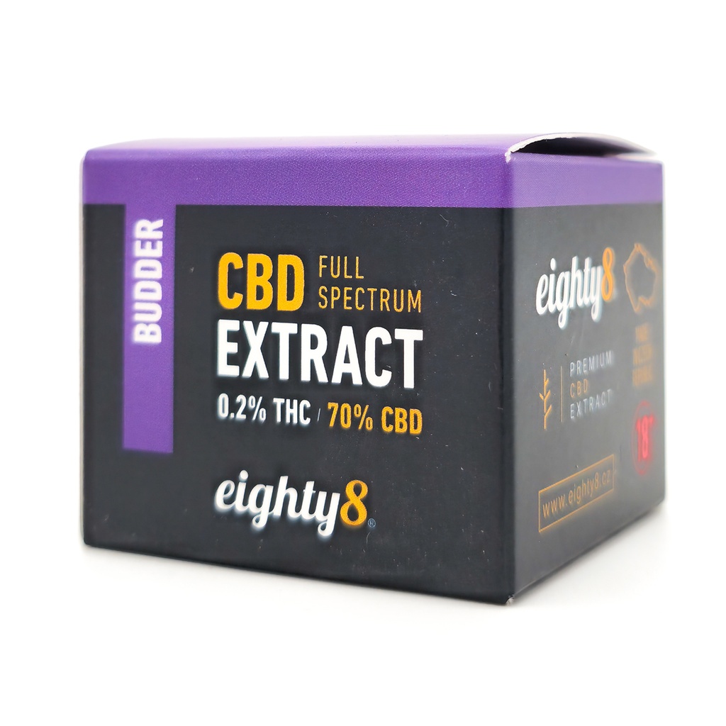 eighty8 CBD Extract Budder Full Spectrum 0.2% THC 70% CBD 1g