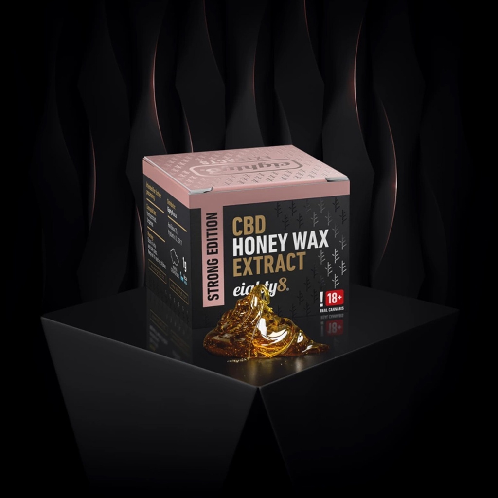 eighty8 CBD Extract Honey Wax Extra Strong 69% CBD 1g