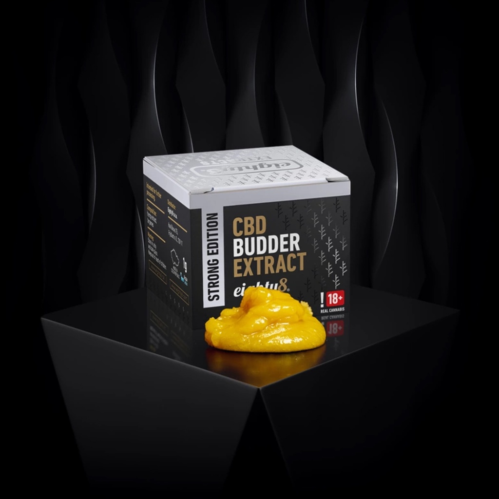 [88-EXTR-BUD-STRNG] eighty8 CBD Extract Budder Extra Strong 0.2% THC 70% CBD 1g