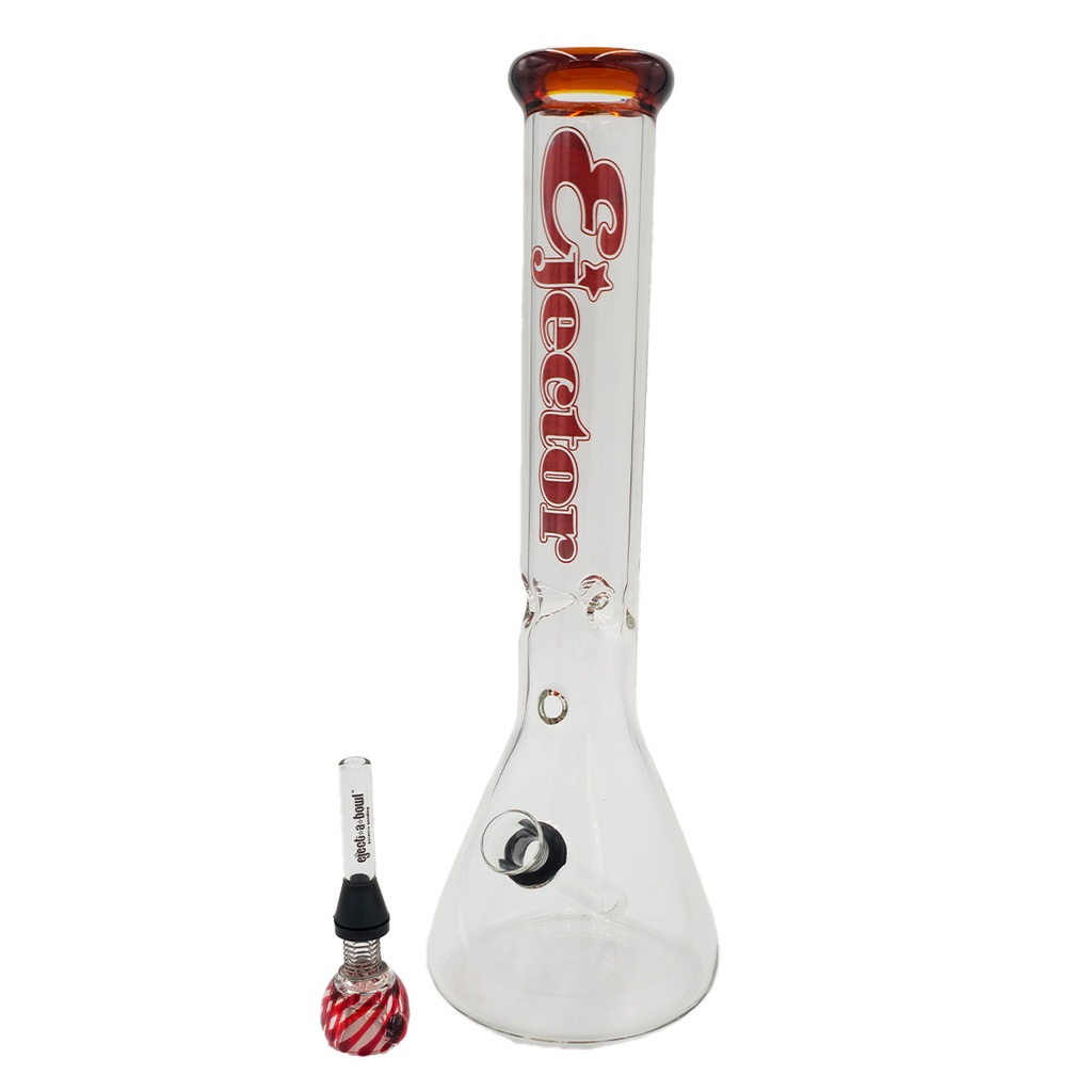 Ejector Bong Red + Ejector Bowl Red