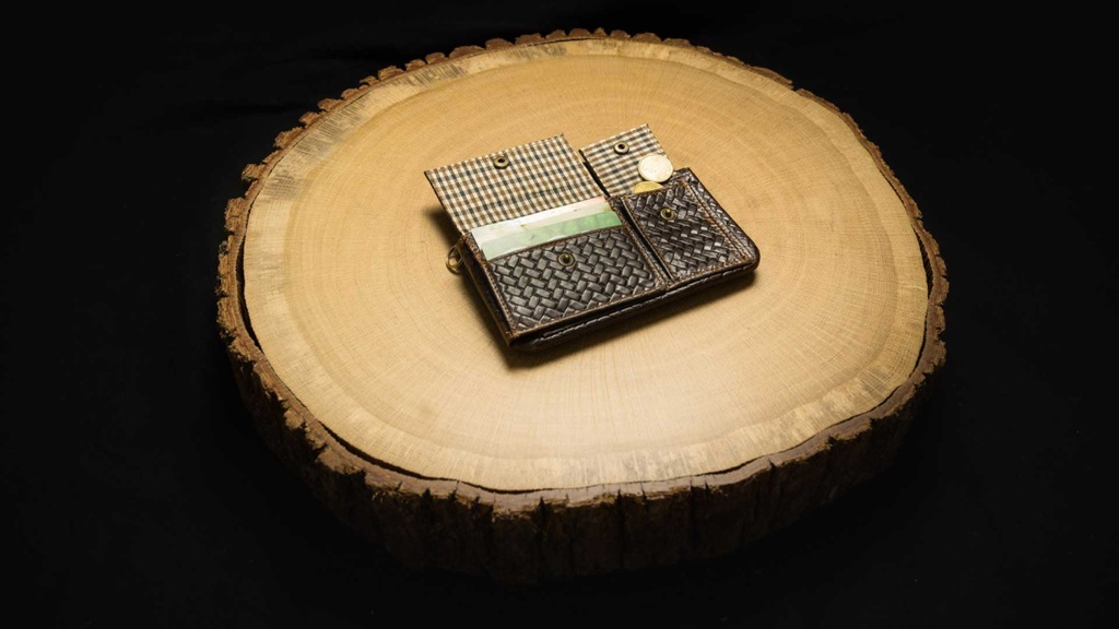 Kavatza Tabakportemonnaie TWS22 Woven Havanna Klein